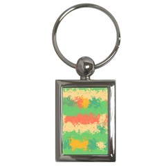 Spots in retro colors                                             Key Chain (Rectangle)