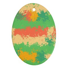 Spots in retro colors                                             Ornament (Oval)