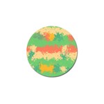 Spots in retro colors                                             Golf Ball Marker (4 pack) Front