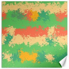 Spots in retro colors                                             Canvas 12  x 12 