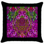 Star Of Freedom Ornate Rainfall In The Tropical Rainforest Throw Pillow Case (Black) Front