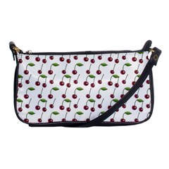 Musical Cherries Pattern Shoulder Clutch Bag by emilyzragz