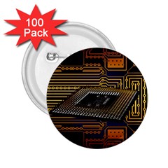Processor Cpu Board Circuits 2.25  Buttons (100 pack) 