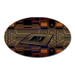 Processor Cpu Board Circuits Oval Magnet