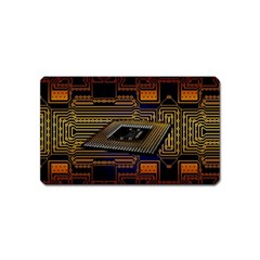 Processor Cpu Board Circuits Magnet (Name Card)