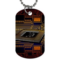 Processor Cpu Board Circuits Dog Tag (One Side)