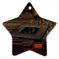 Processor Cpu Board Circuits Star Ornament (Two Sides)