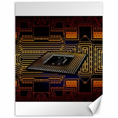 Processor Cpu Board Circuits Canvas 12  x 16 