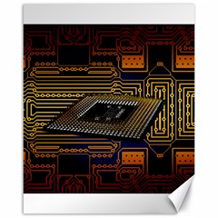 Processor Cpu Board Circuits Canvas 16  x 20 