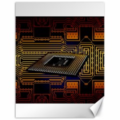 Processor Cpu Board Circuits Canvas 18  x 24 