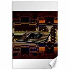 Processor Cpu Board Circuits Canvas 24  x 36 