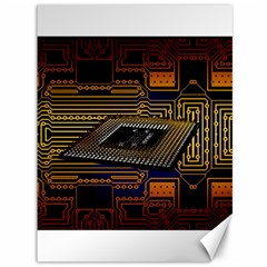 Processor Cpu Board Circuits Canvas 36  x 48 
