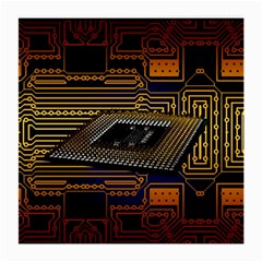 Processor Cpu Board Circuits Medium Glasses Cloth