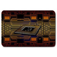 Processor Cpu Board Circuits Large Doormat 