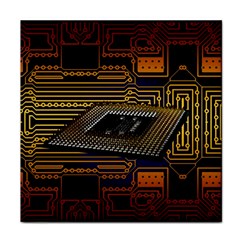 Processor Cpu Board Circuits Face Towel