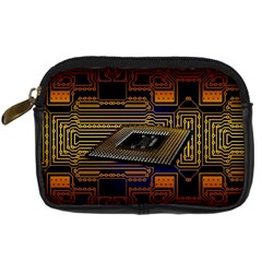 Processor Cpu Board Circuits Digital Camera Leather Case