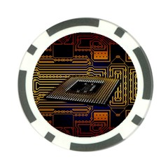 Processor Cpu Board Circuits Poker Chip Card Guard (10 pack)