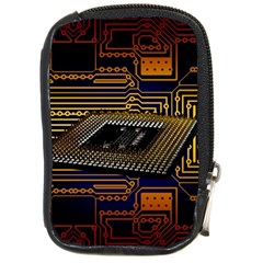 Processor Cpu Board Circuits Compact Camera Leather Case