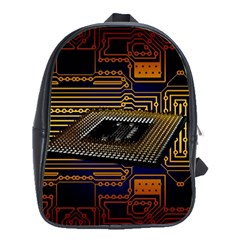 Processor Cpu Board Circuits School Bag (Large)