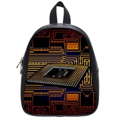 Processor Cpu Board Circuits School Bag (Small)