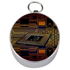 Processor Cpu Board Circuits Silver Compasses