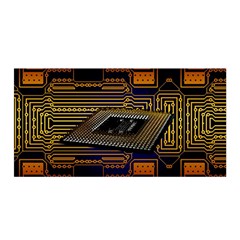 Processor Cpu Board Circuits Satin Wrap