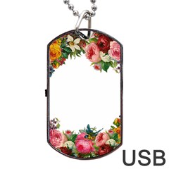 Flower 1770191 1920 Dog Tag Usb Flash (two Sides) by vintage2030