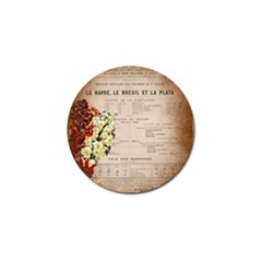 Letter Floral Golf Ball Marker by vintage2030