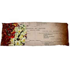 Letter Floral Body Pillow Case Dakimakura (two Sides)