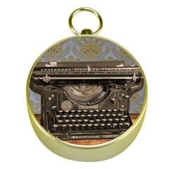 Typewriter Gold Compasses by vintage2030