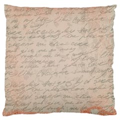 Letter Standard Flano Cushion Case (one Side) by vintage2030
