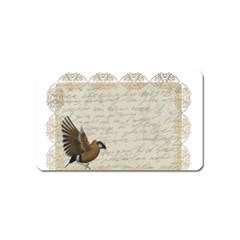 Tag Bird Magnet (name Card) by vintage2030