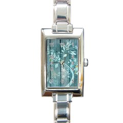 Green Tree Rectangle Italian Charm Watch by vintage2030