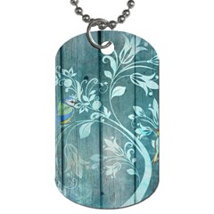 Green Tree Dog Tag (two Sides) by vintage2030