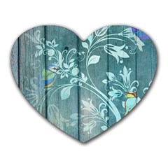 Green Tree Heart Mousepads by vintage2030