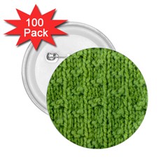 Knitted Wool Chain Green 2 25  Buttons (100 Pack)  by vintage2030