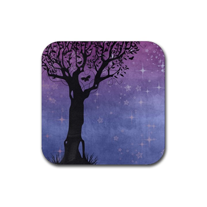 Silhouette 1131861 1920 Rubber Coaster (Square) 