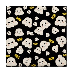 Cute Kawaii Popcorn pattern Tile Coasters