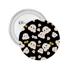 Cute Kawaii Popcorn pattern 2.25  Buttons