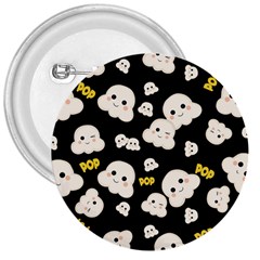 Cute Kawaii Popcorn pattern 3  Buttons