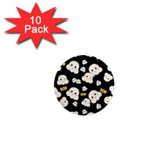 Cute Kawaii Popcorn pattern 1  Mini Magnet (10 pack) 