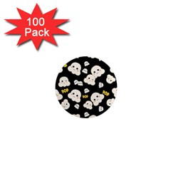 Cute Kawaii Popcorn pattern 1  Mini Magnets (100 pack) 