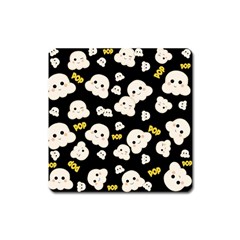 Cute Kawaii Popcorn pattern Square Magnet