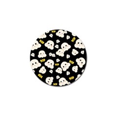 Cute Kawaii Popcorn pattern Golf Ball Marker (4 pack)