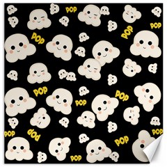 Cute Kawaii Popcorn pattern Canvas 12  x 12 