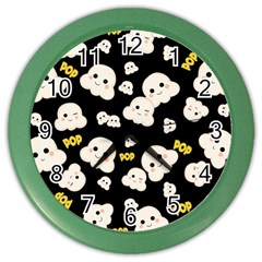 Cute Kawaii Popcorn pattern Color Wall Clock