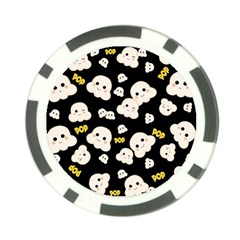 Cute Kawaii Popcorn Pattern Poker Chip Card Guard