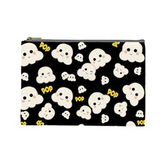 Cute Kawaii Popcorn pattern Cosmetic Bag (Large)
