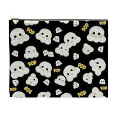 Cute Kawaii Popcorn pattern Cosmetic Bag (XL)