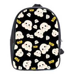 Cute Kawaii Popcorn pattern School Bag (Large)